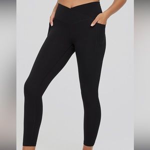 Aerie Cross over Leggings Size XS black